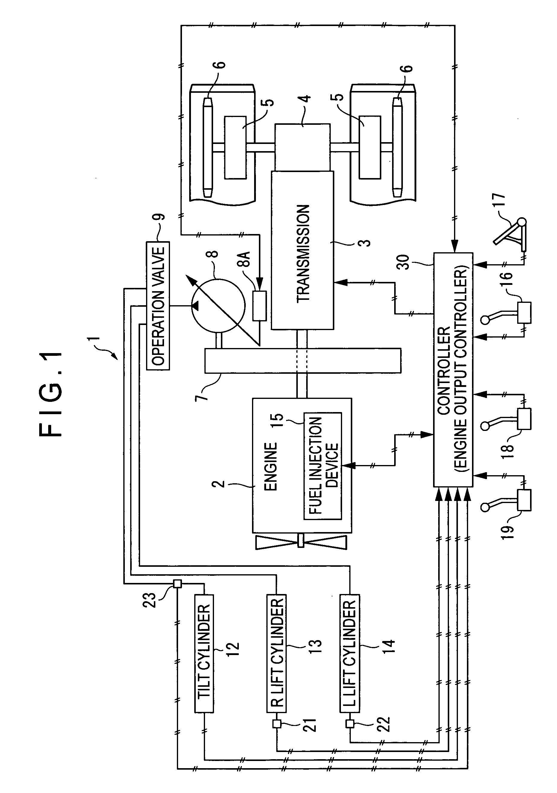Engine output controller