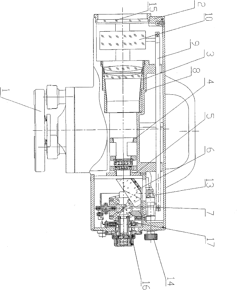 Automatic level with built-in micrometer panel and assembly method thereof