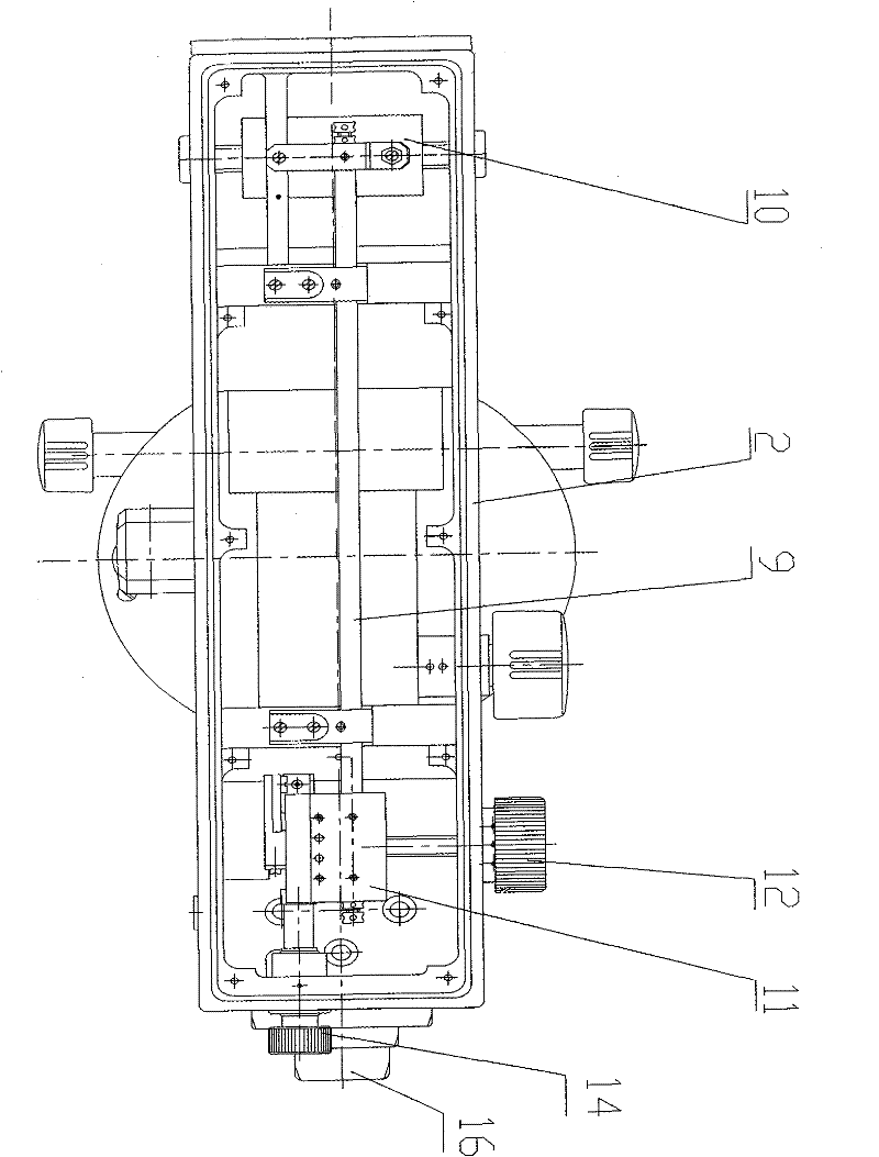 Automatic level with built-in micrometer panel and assembly method thereof