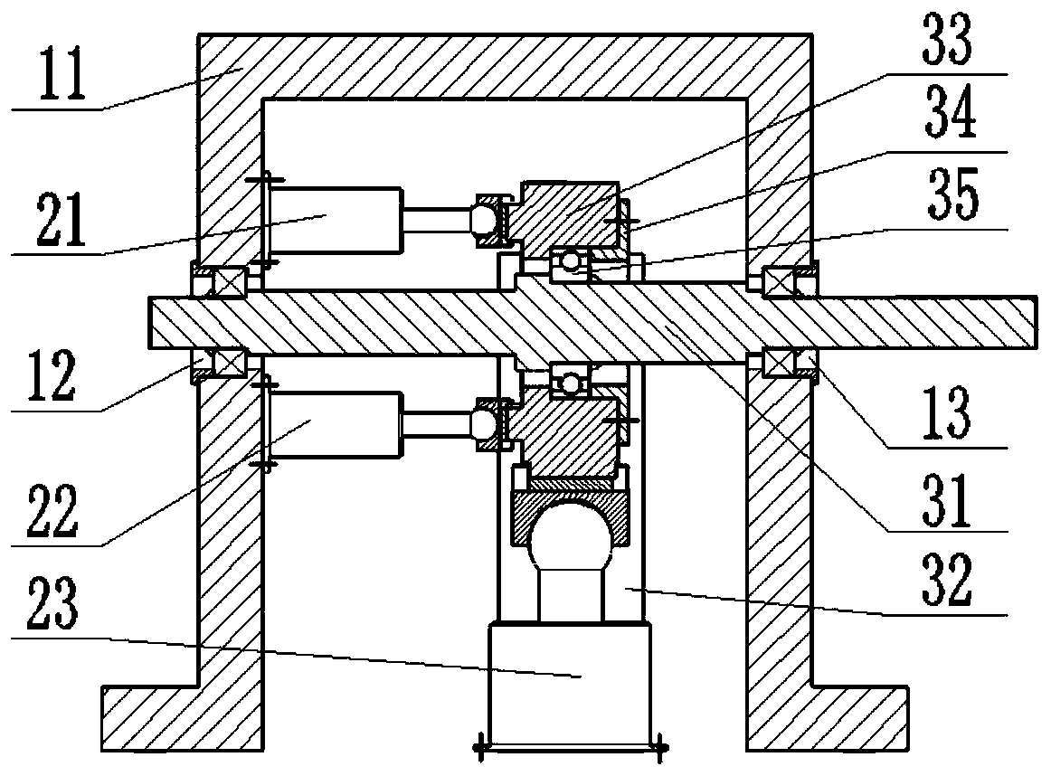 Bearing experiment table capable of applying complex load