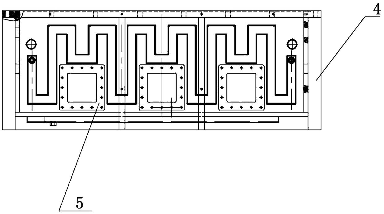 A bin structure for a coating machine