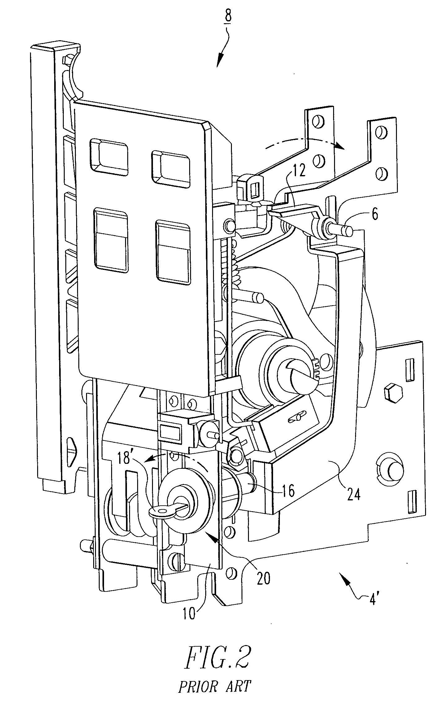 Trip component locking assembly and electrical switching apparatus employing the same