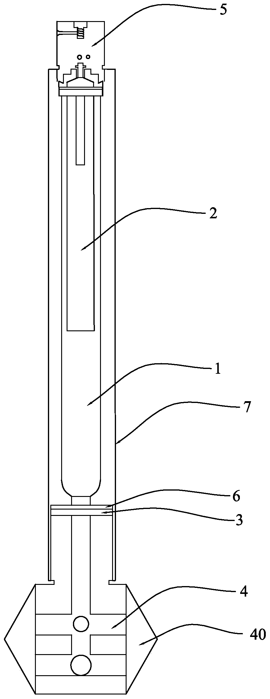 A high-pressure gas static expansion rock-breaking device and rock-breaking method