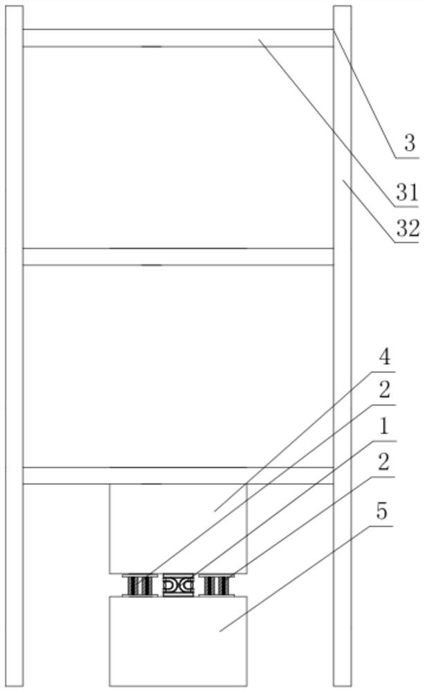 A Combined Structure for Shock Absorption and Collapse Prevention