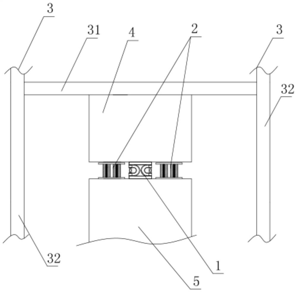 A Combined Structure for Shock Absorption and Collapse Prevention