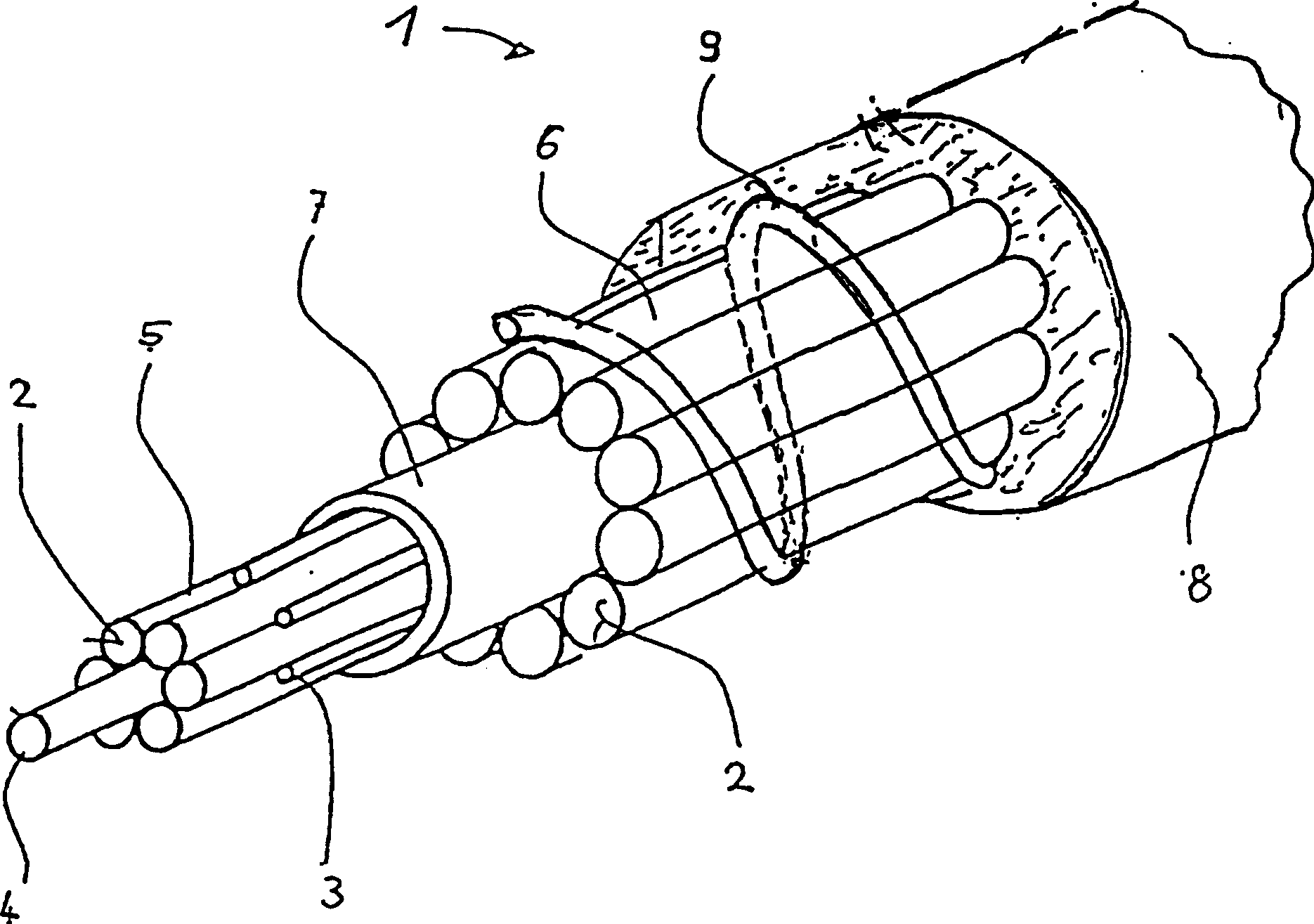 Synthetic fiber rope