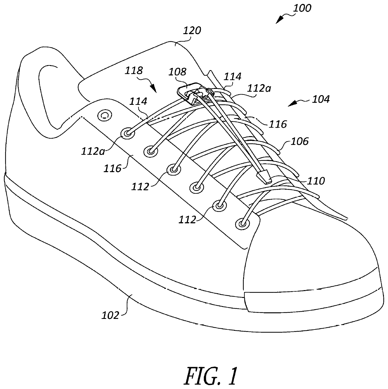 Shoe lace lock and system and method for lacing shoes