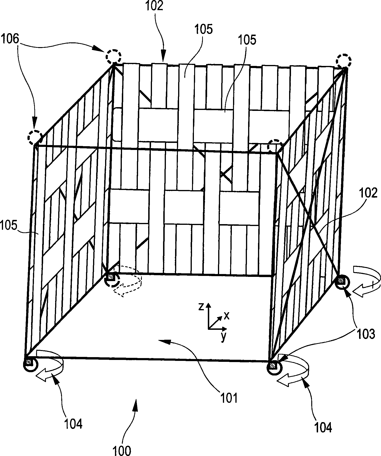 Baggage accommodation device