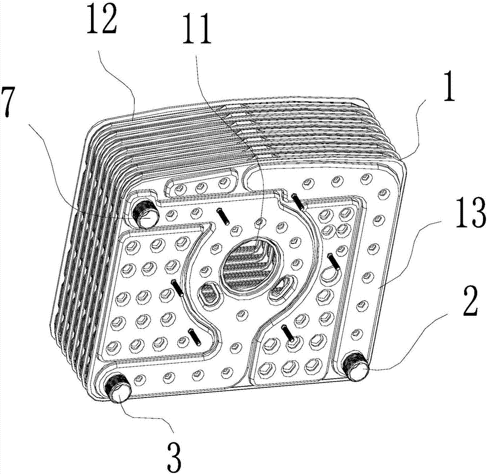 Purifying, high-pressure gas-supplying and detouring combustion heat exchanger