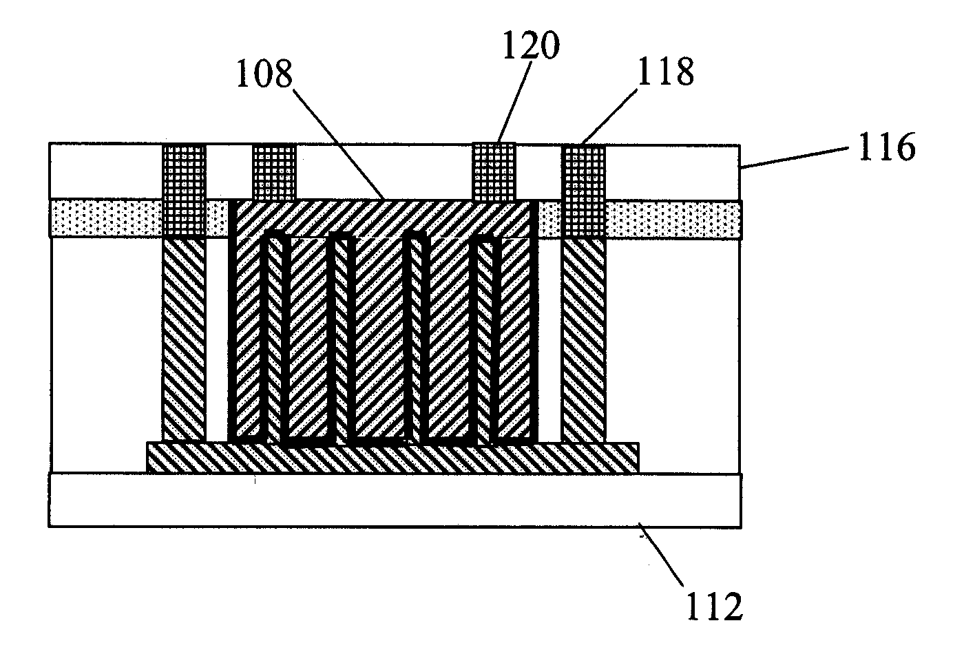 High density MIMCAP with a unit repeatable structure
