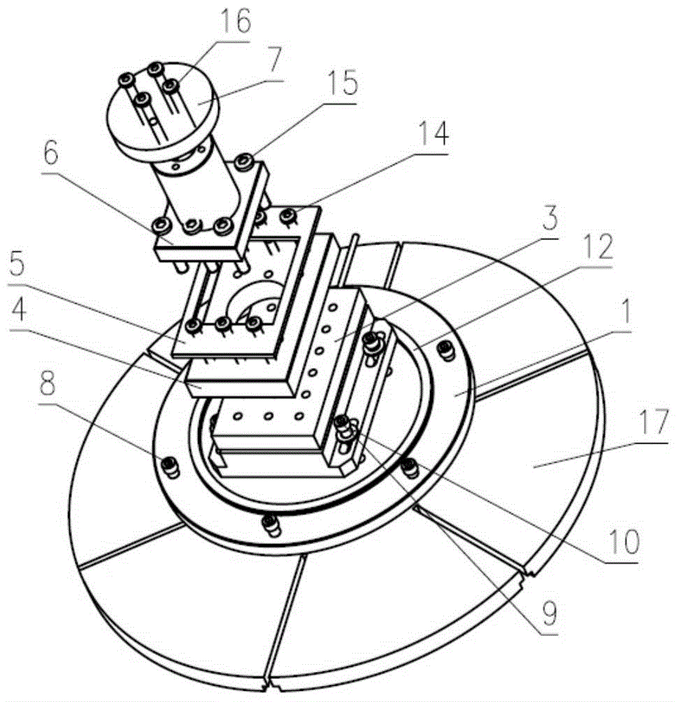 Adjustable gear-hob cutting force measurement device