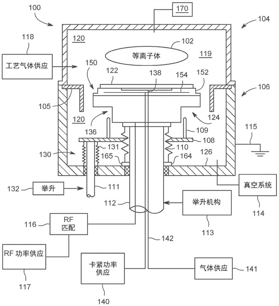 Electrostatic chuck for high bias radio frequency (RF) power application in plasma processing chamber