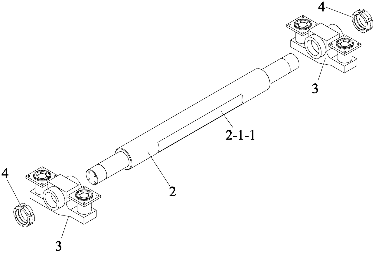 Transverse and longitudinal load loading mechanism based on special simulation axle device