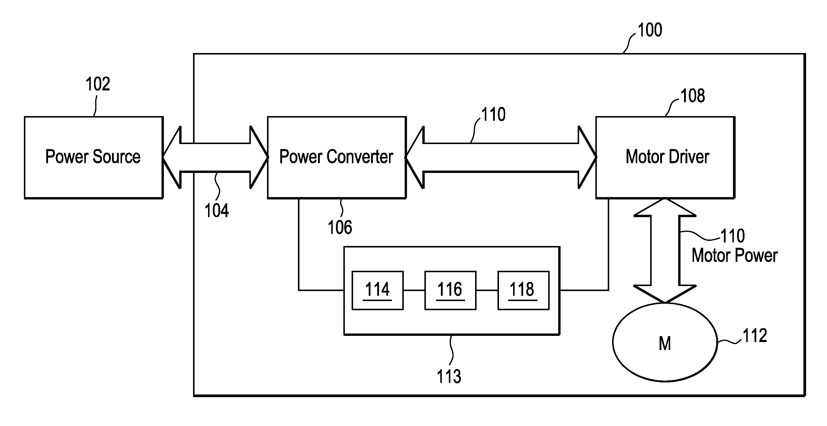 Power control on a multi-motion electric drive system