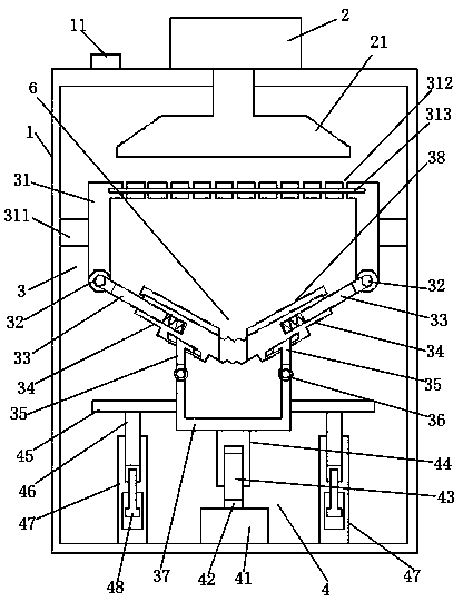 Drying device for wind turbine blade mould