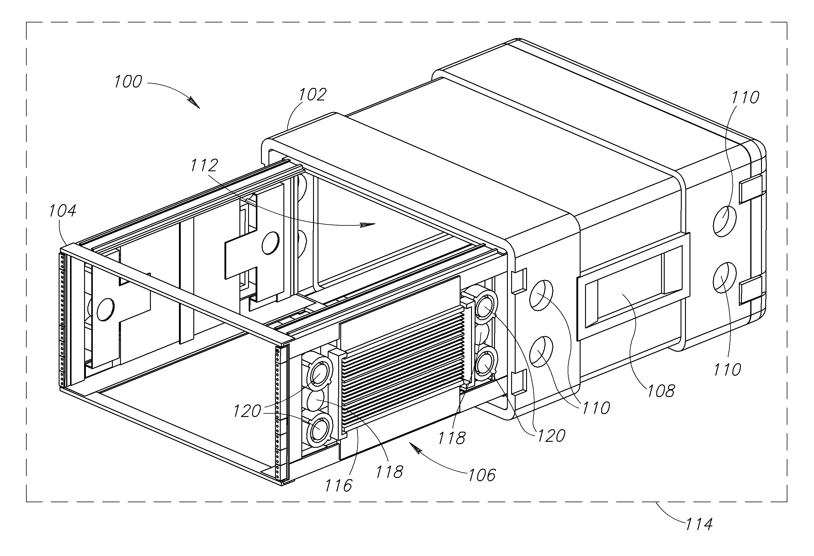Cooling system for rack-mounted electronics equipment