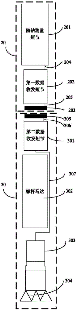 Communication device and method for downhole geological parameters