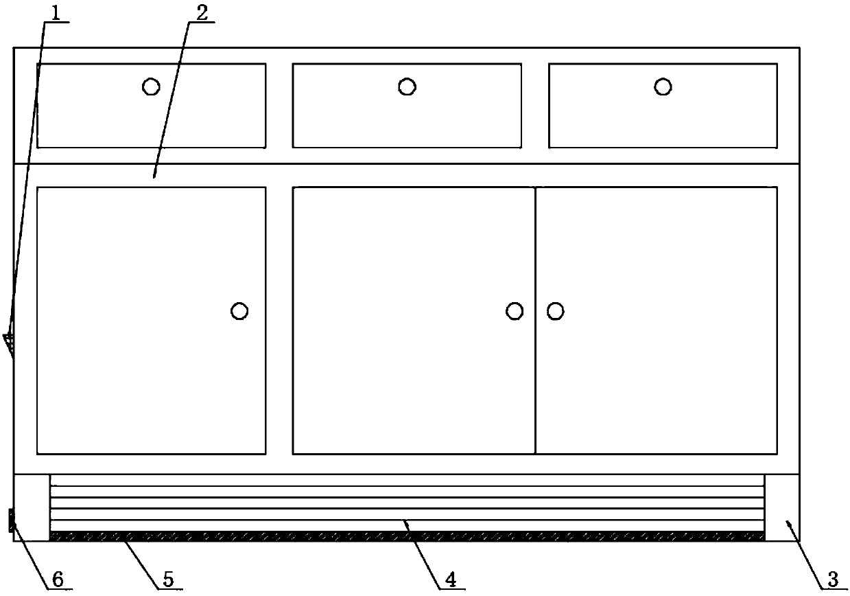 Air purifying sideboard cabinet