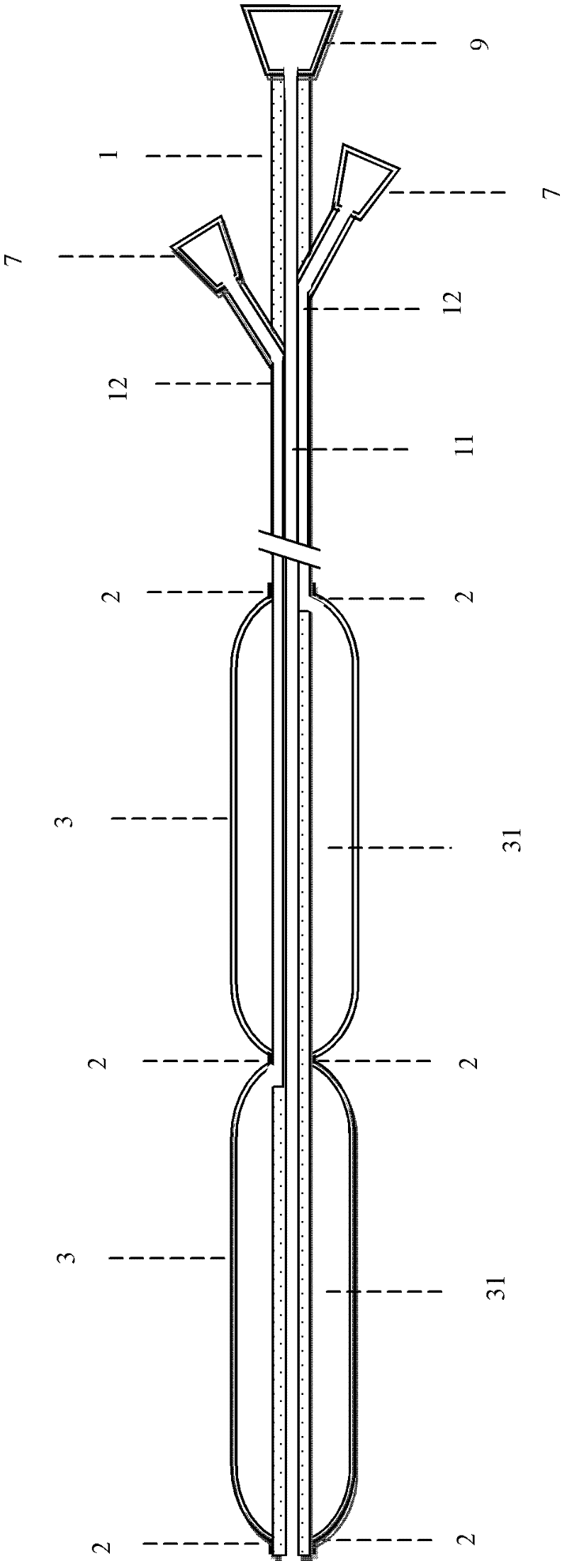 Length adjustable and controllable esophageal balloon catheter