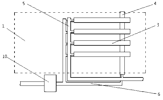 Annular-cooler non-pressure water-cooling grating beam