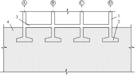 Storey adding method for existing building basement with frame structure and independent foundation