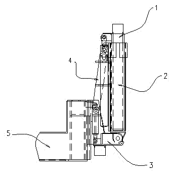 Swing type isolating device for coal mine paste filling exploitation and isolating method