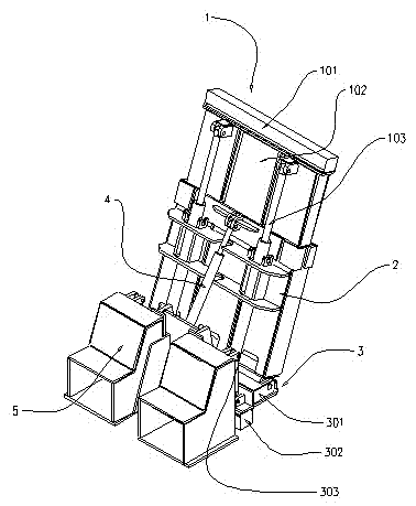 Swing type isolating device for coal mine paste filling exploitation and isolating method