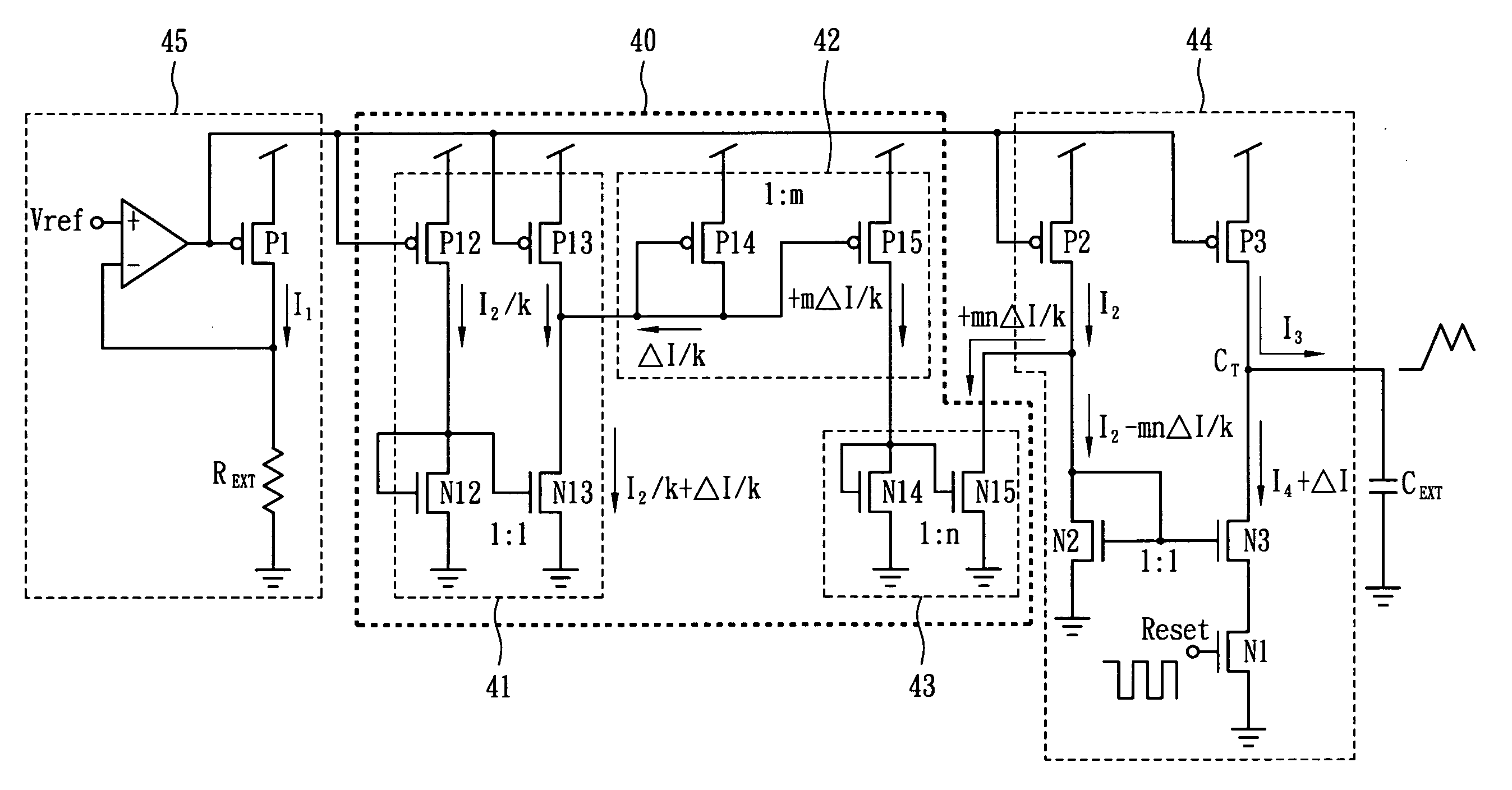 Oscillation circuit and the method for using the same