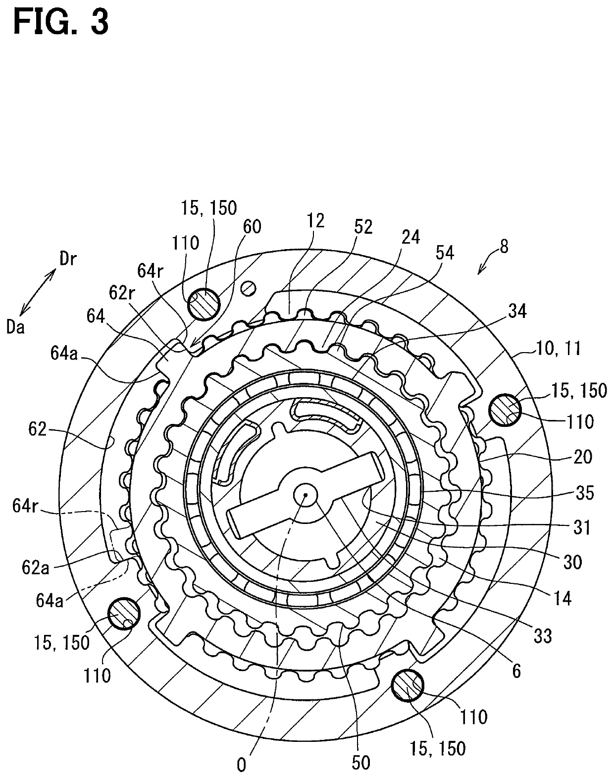 Valve timing adjustment device