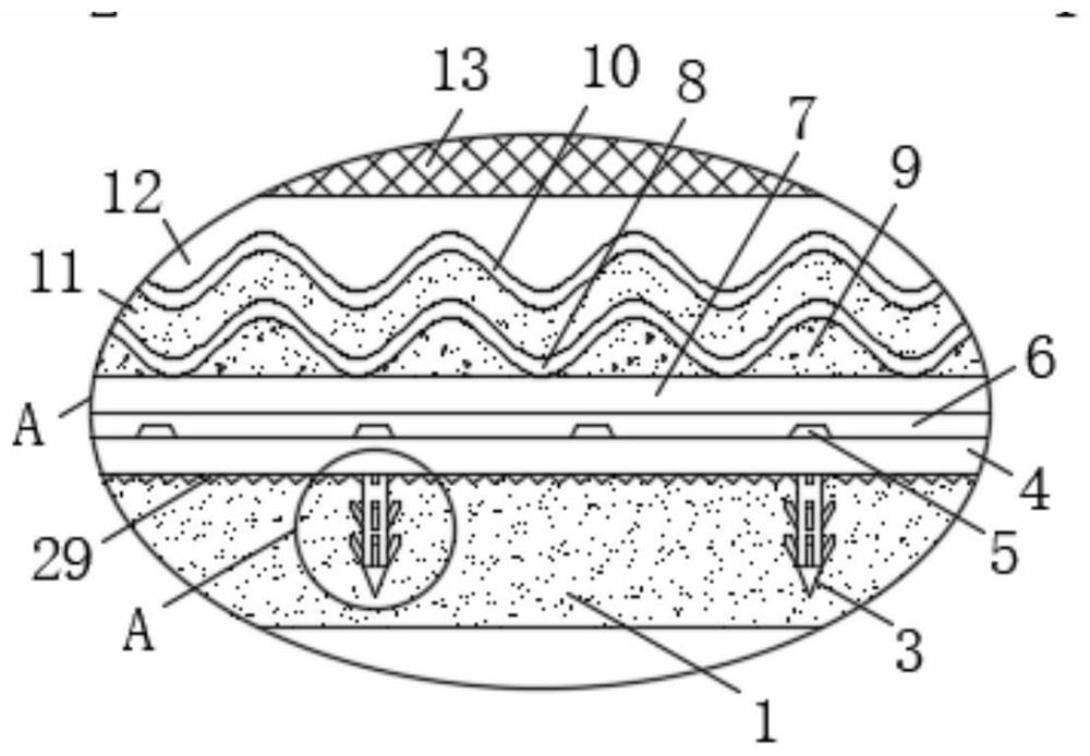 Separated highway subgrade and construction method thereof