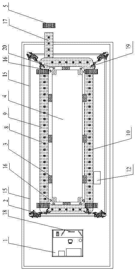 Automatic detachment and installation system of container fixed spin lock