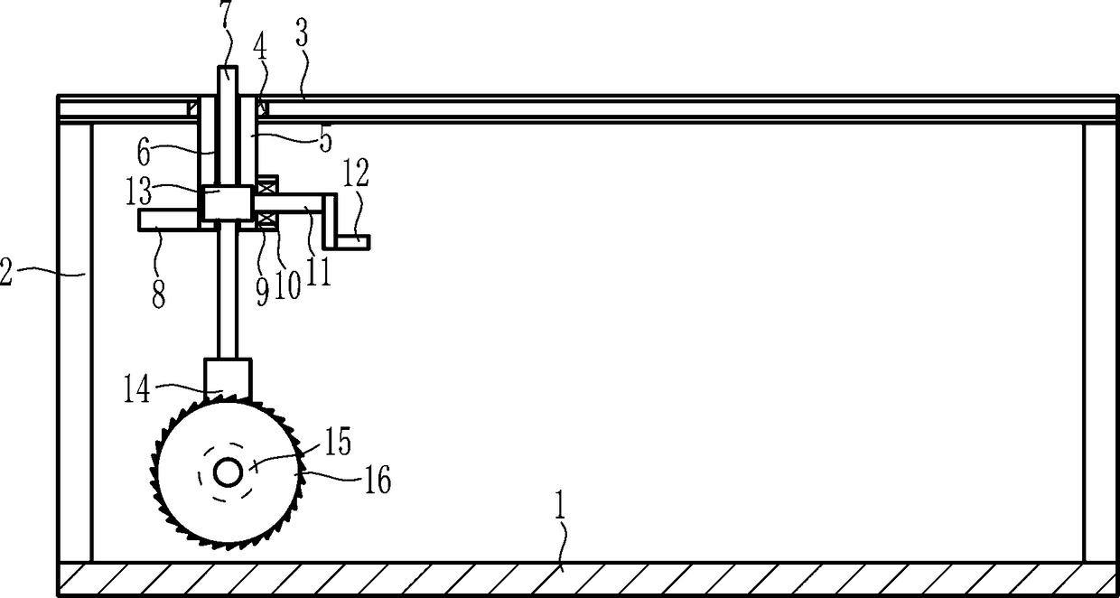 Massive brick cutting device for construction bricks