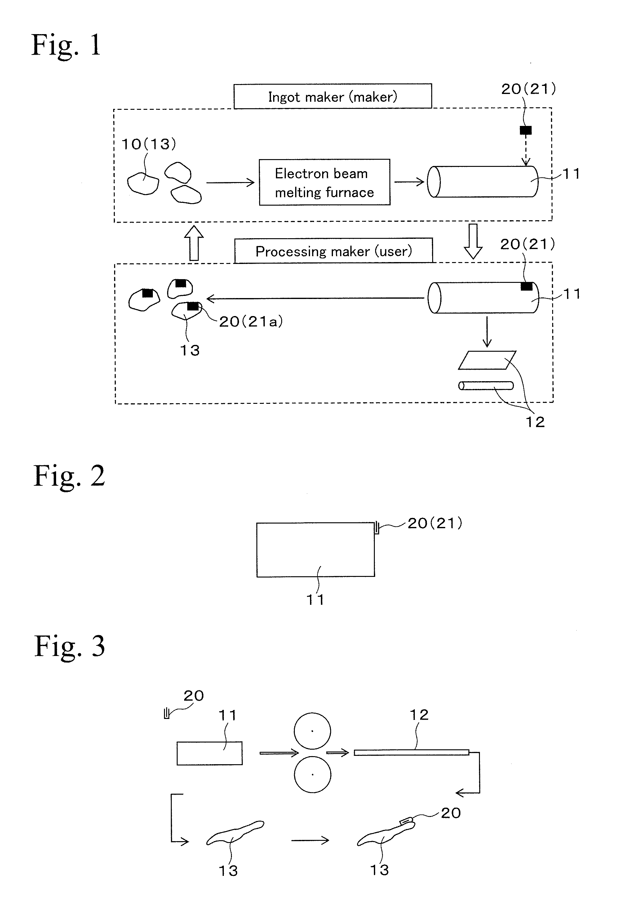 Method for production of titanium ingot using scrap and apparatus therefor