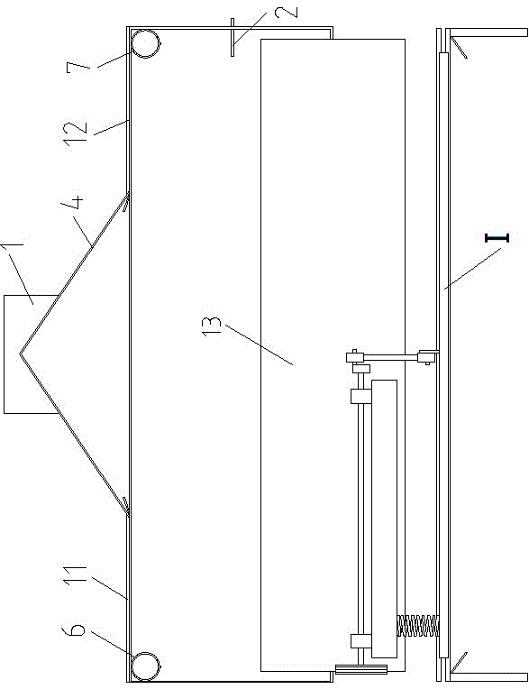 A greening mechanism used in a chrysanthemum greening machine