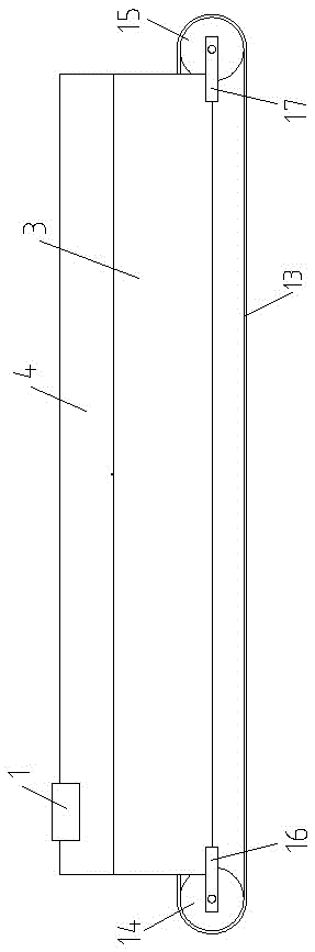 A greening mechanism used in a chrysanthemum greening machine