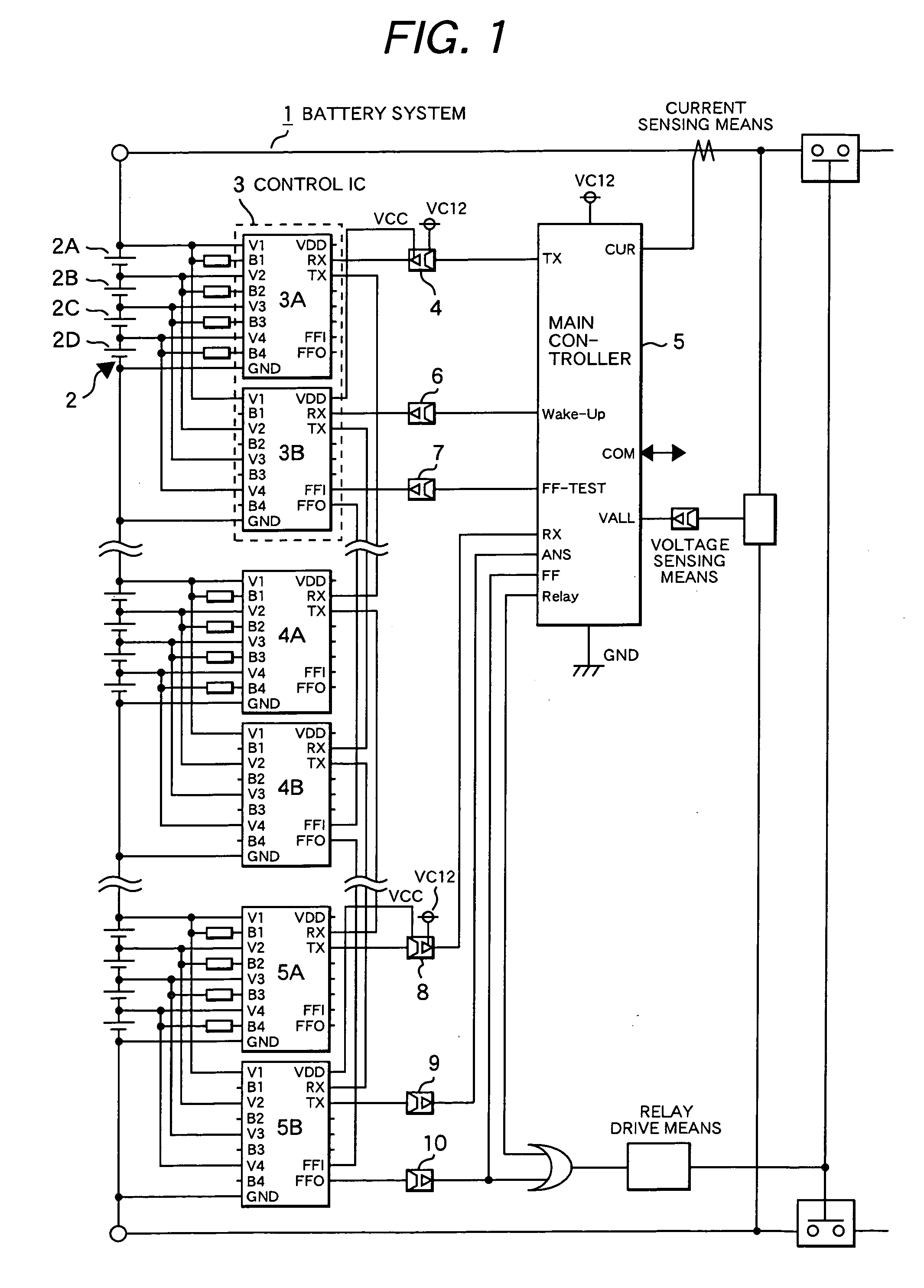 Multi-series battery control system