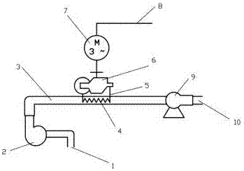 Small brick kiln smoke waste heat utilization device based on Stirling engine