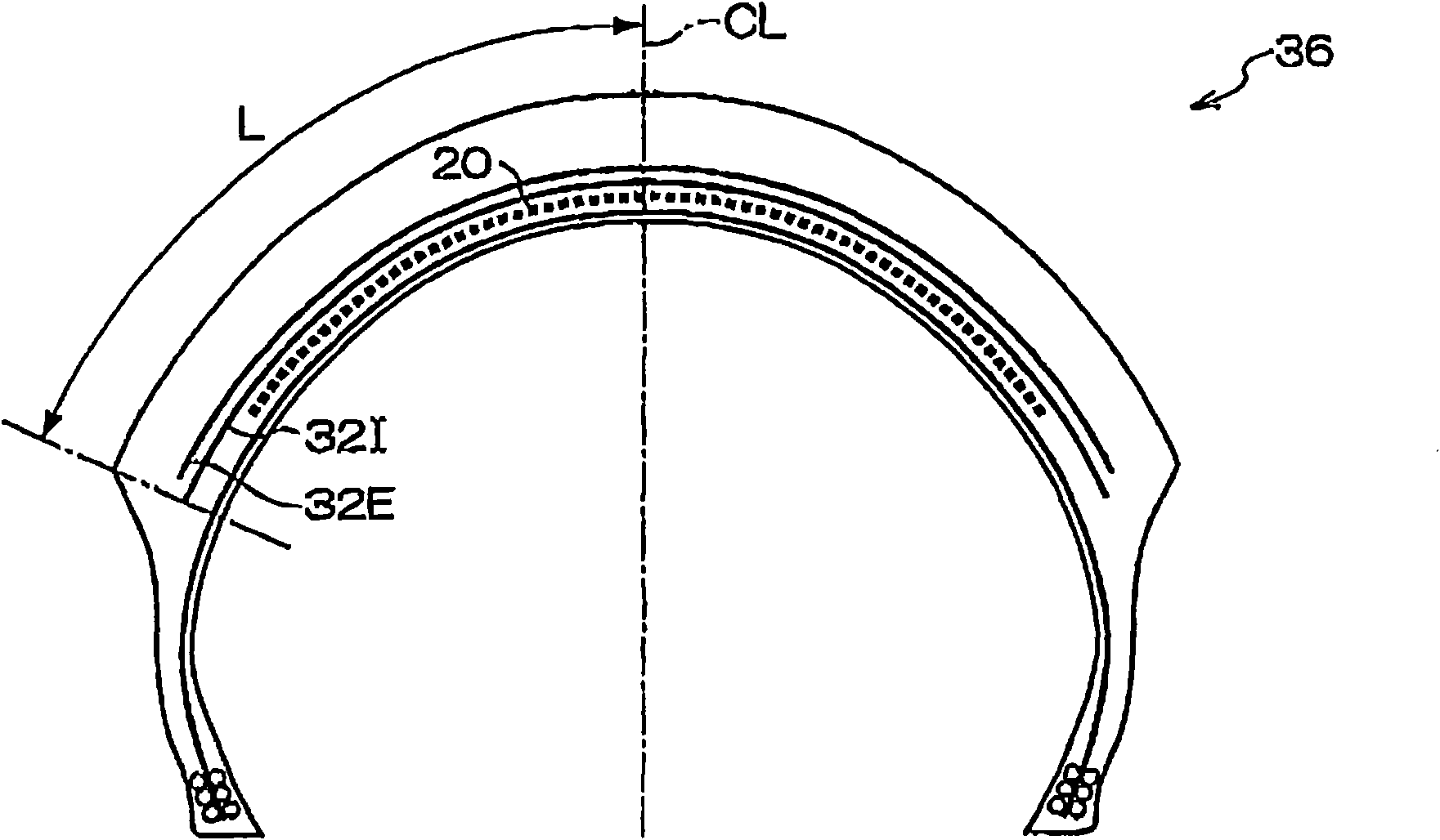 Pneumatic tire for two-wheeled vehicle
