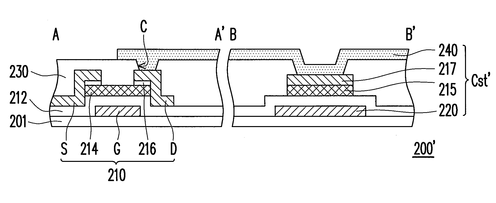 Pixel structure and active device array substrate