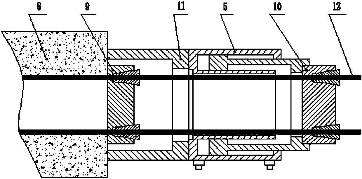 Displacement control system and application method of cable crane tower frame for arch bridge construction