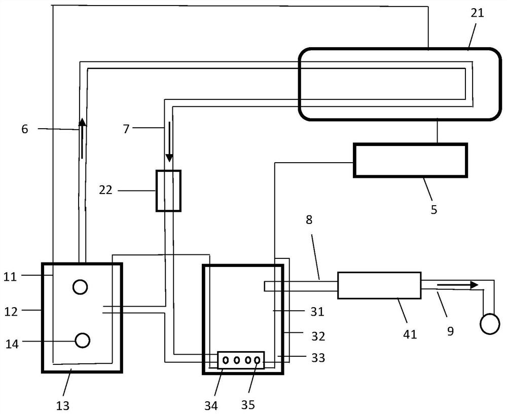 High pour-point oil sludge profile control ground injection heating and heat preservation system and method