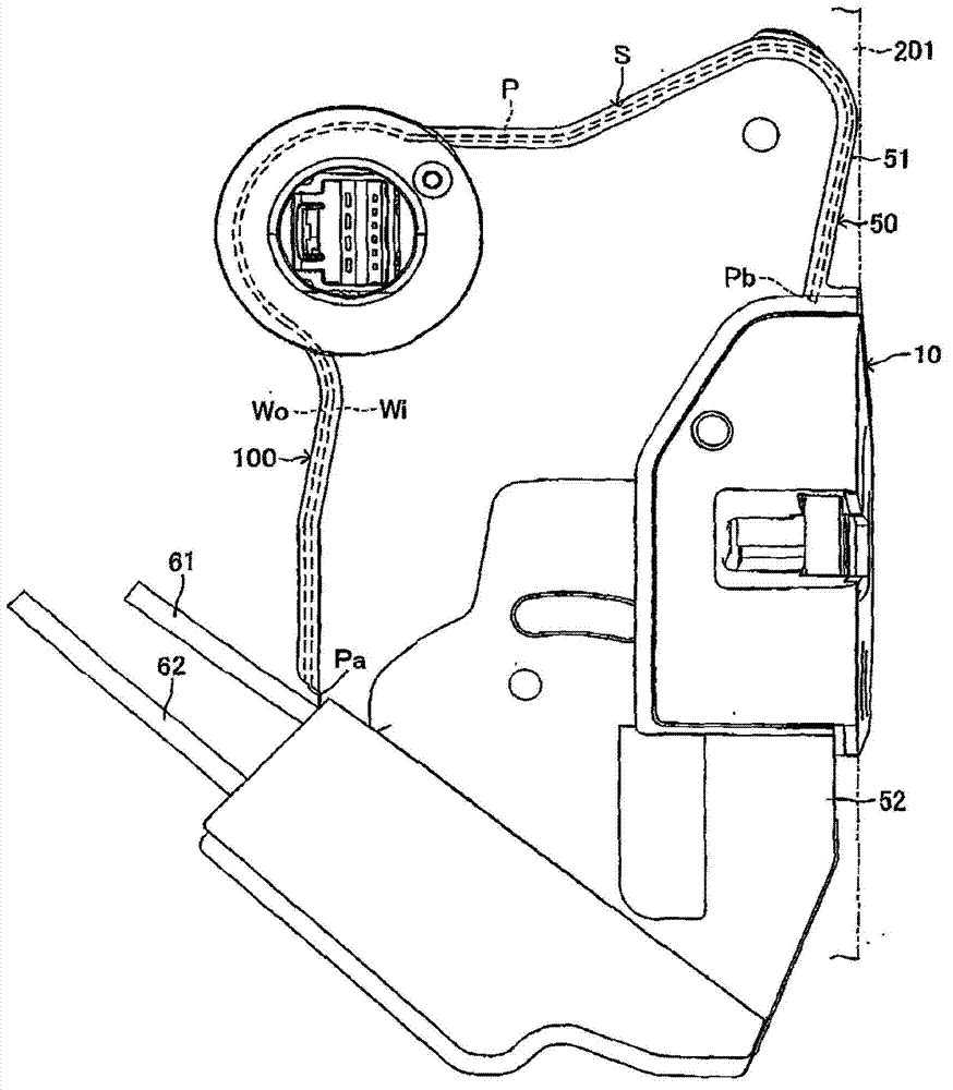 Vehicle door lock device