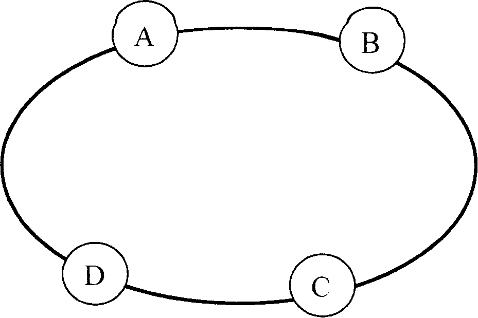 Method for tranfer message on packet ring