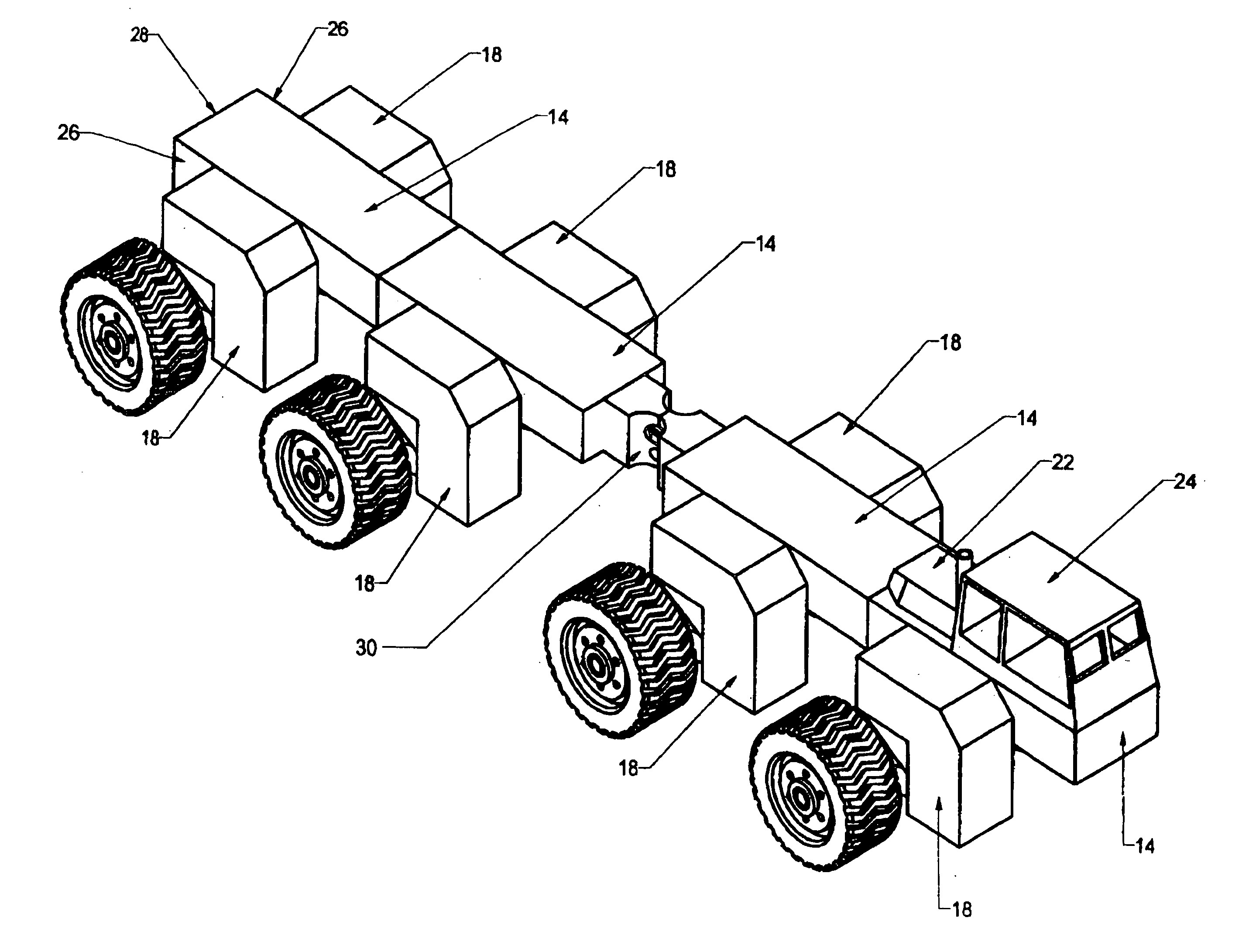 Method of making a modular vehicle and a modular vehicle
