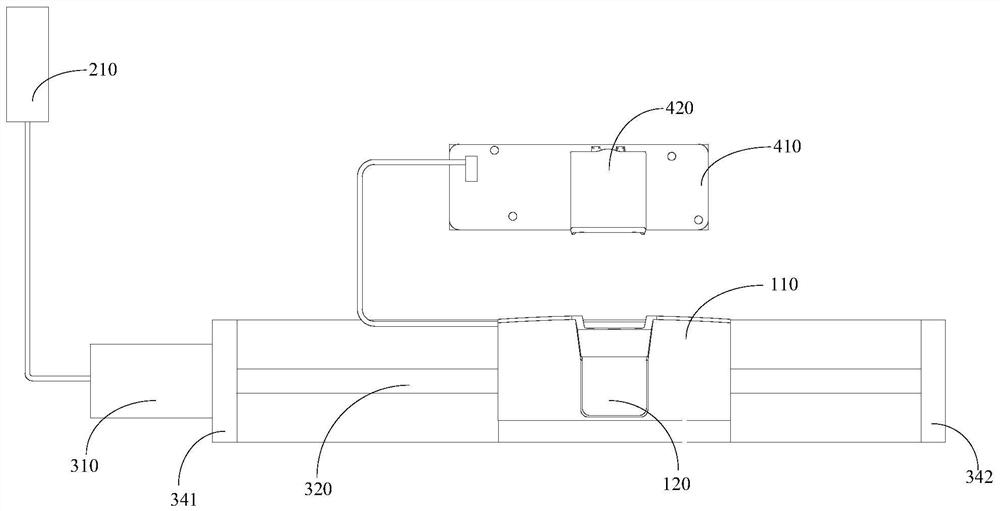 Testing device for robot charging pile control panel