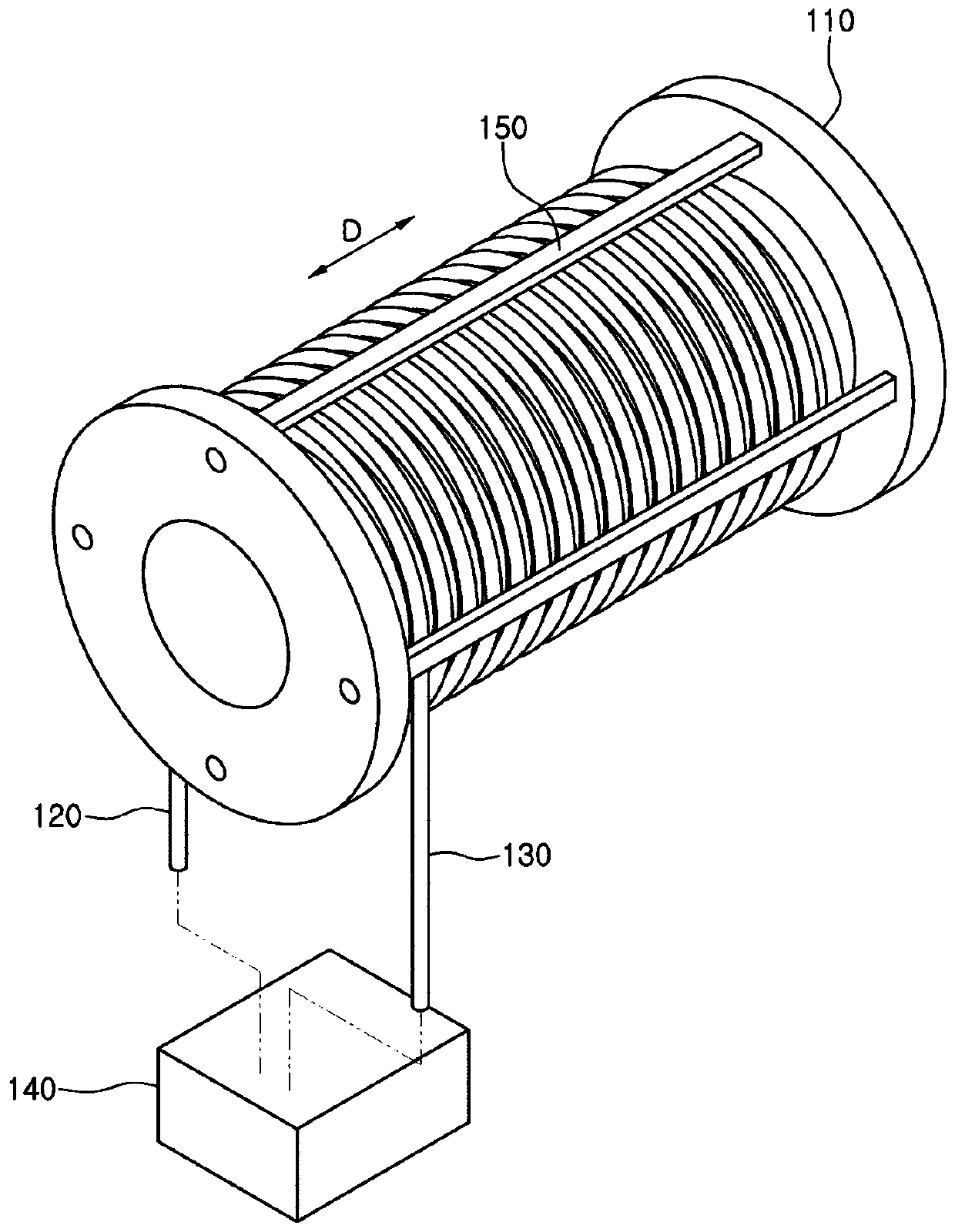 Apparatus for preventing corrosion inside steel pipe by using electromagnetic field