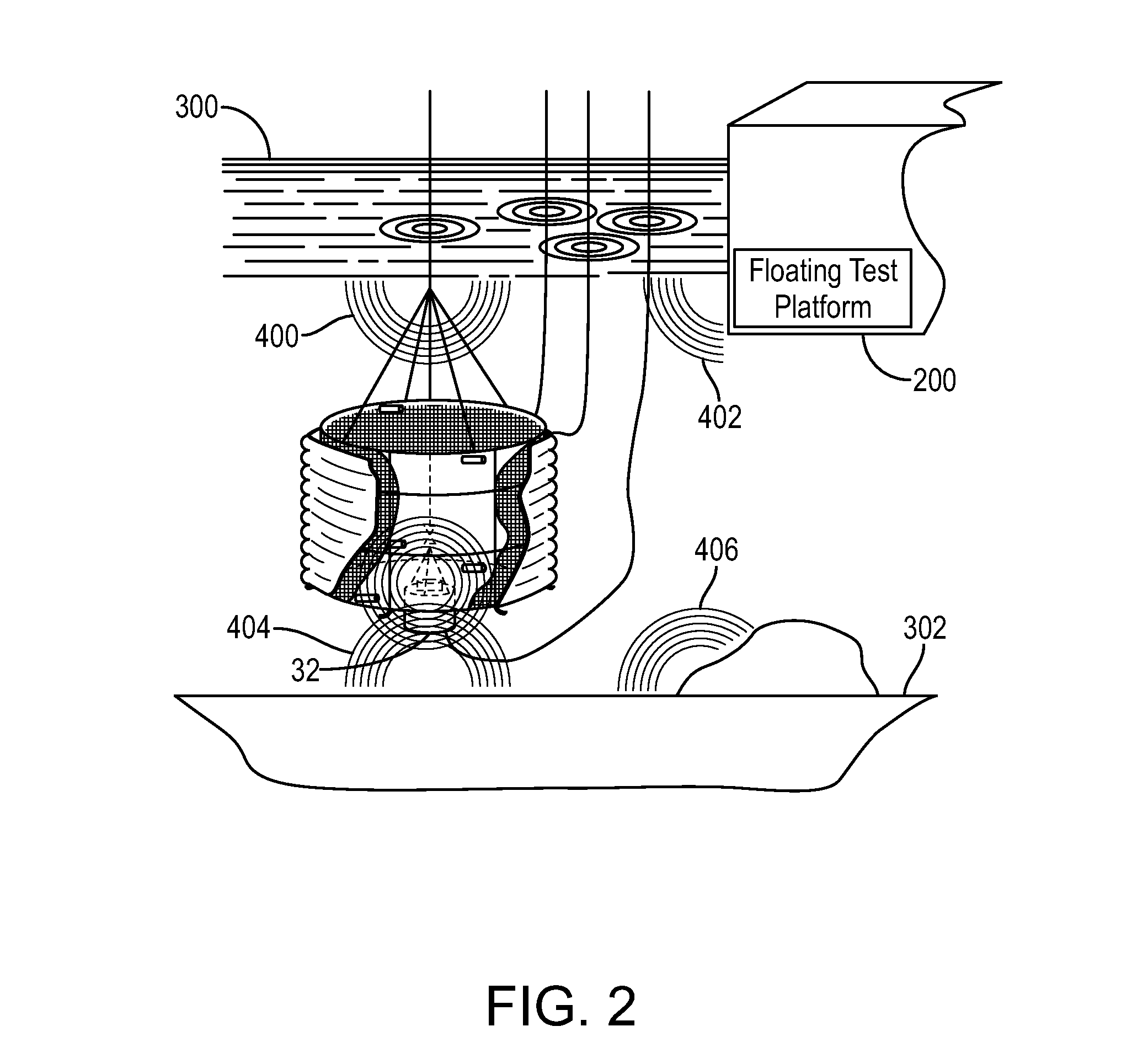 System and method for the calibration of a hydrophone line array