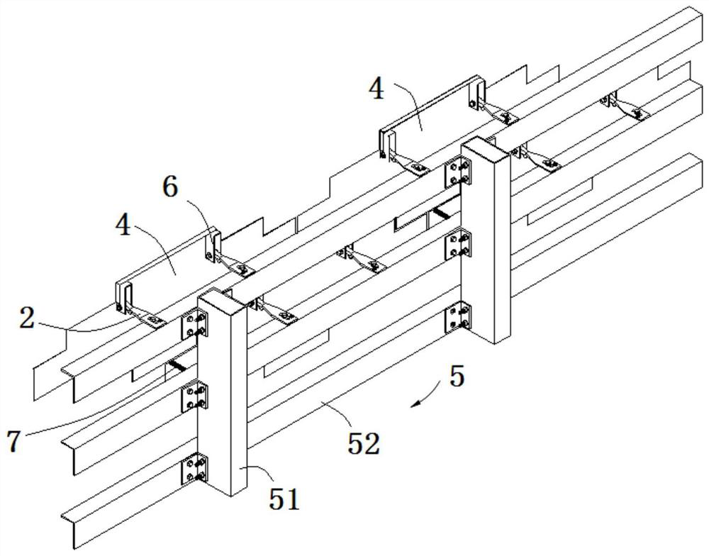 Pneumatic scale curtain wall mounting structure