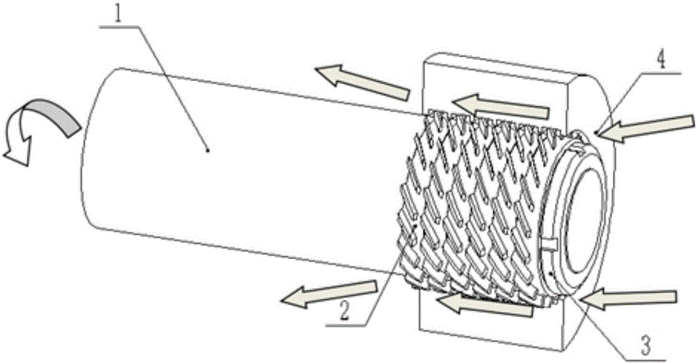 Active labyrinth seal structure