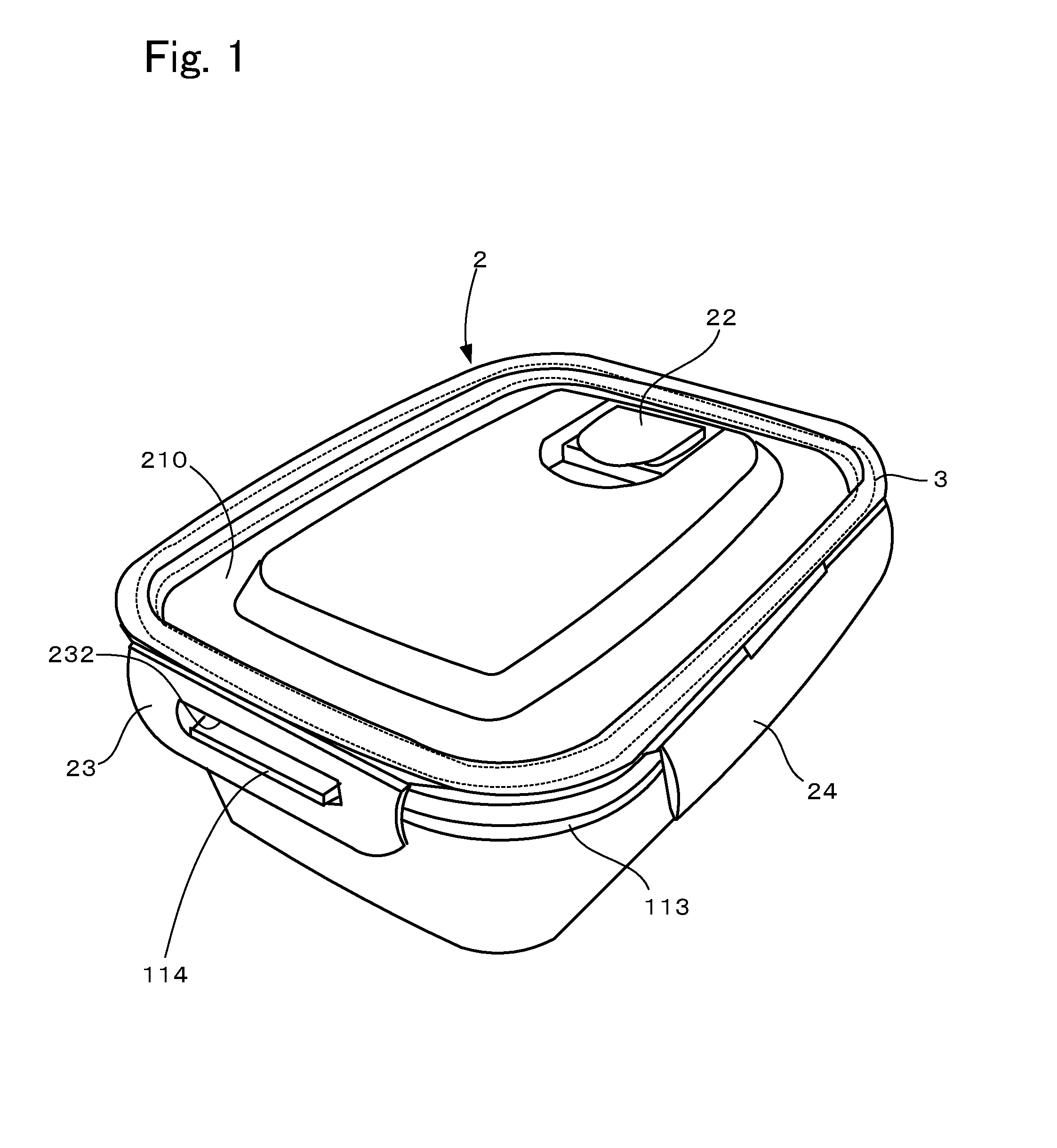 Lid And Container Provided Therewith